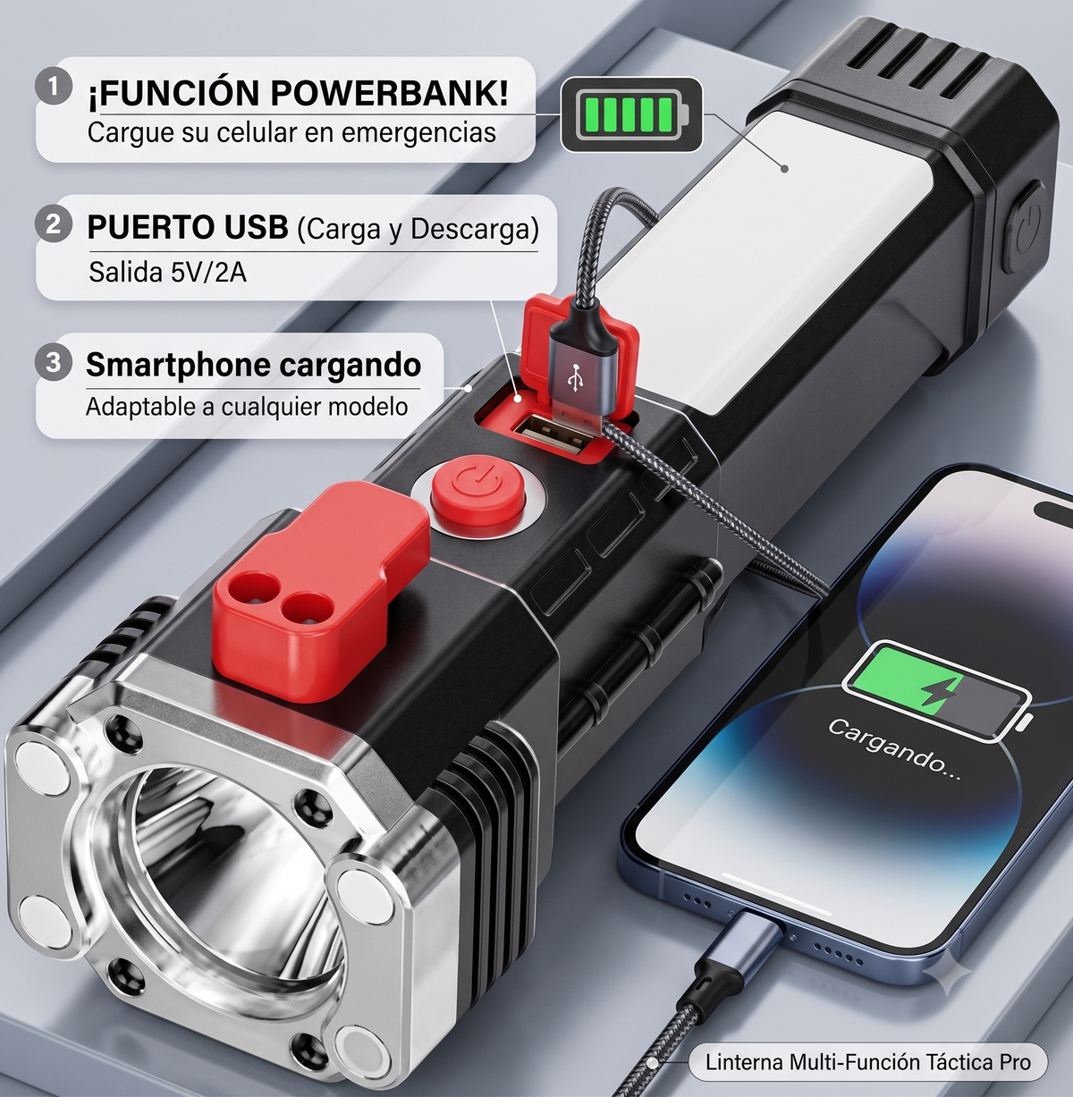 Guardian X recargable por USB