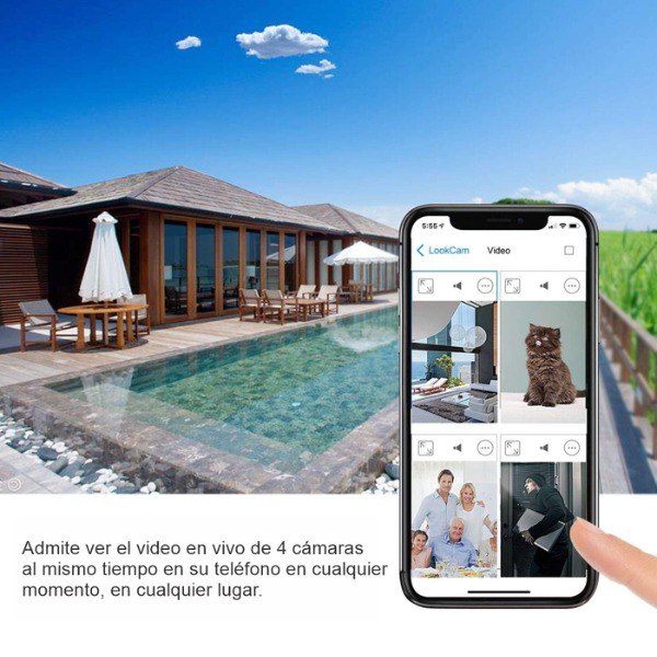 Cámara de Seguridad Pro WiFi - Monitoreo Discreto Full HD 1080P